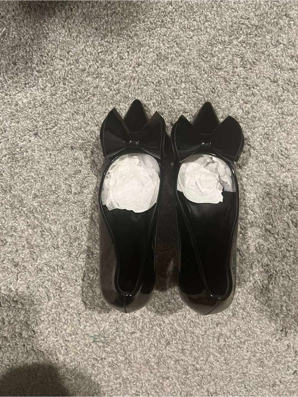 Women’s Black Patent Bow Detail Ballet Flats